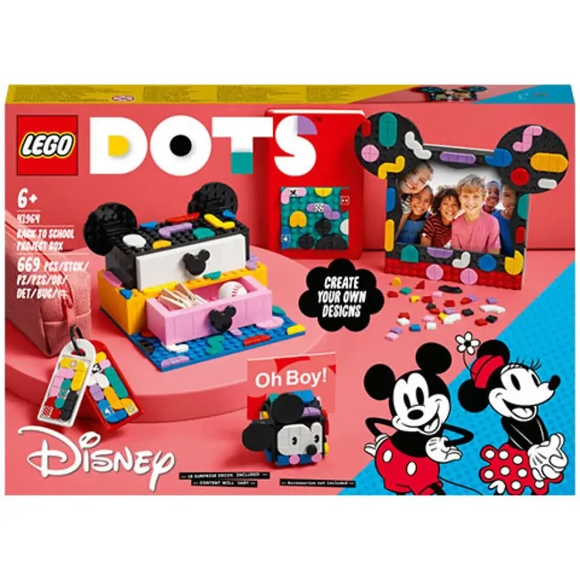 LEGO® DOTS: Mickey egér és Minnie egér tanévkezdő doboz (41964)