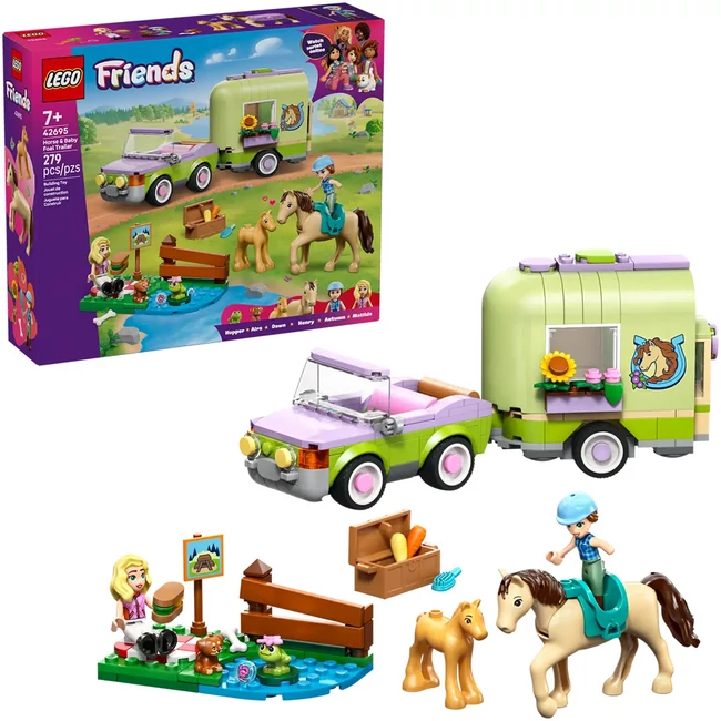LEGO® Friends: Ló- és csikószállító utánfutó (42695)