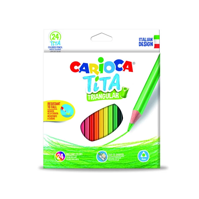 Carioca: Tita háromszög színes ceruza 24 db-os