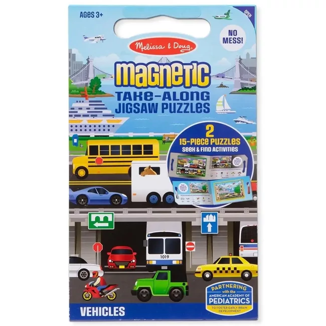 Járművek mágneses puzzle szett – Melissa & Doug
