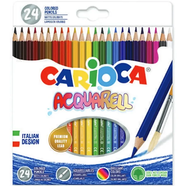 Carioca: Acquarell festhető színes ceruza szett 24 db-os