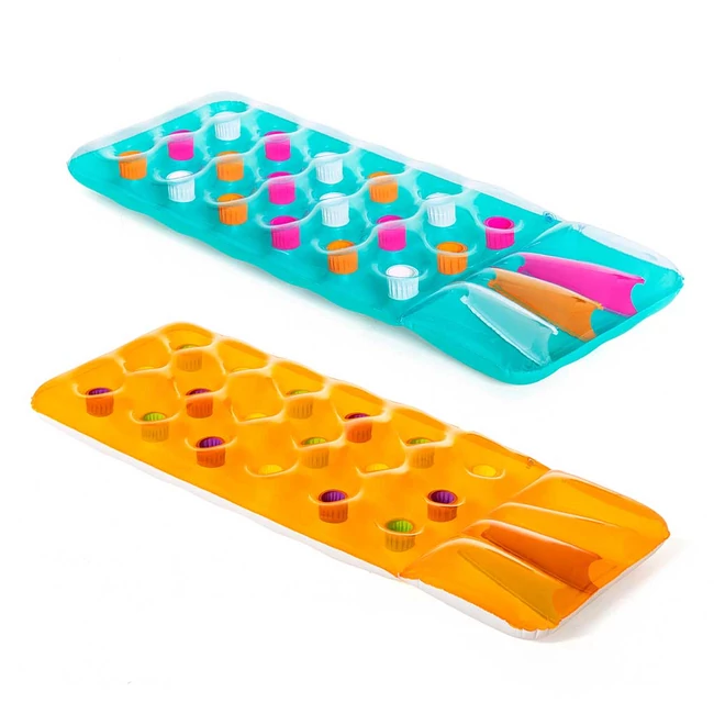 Bestway: Színes poharas gumimatrac többféle színben 1 db 173×64×16 cm