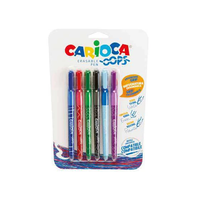 OOPS radírozható golyóstoll szett 6 db-os – Carioca