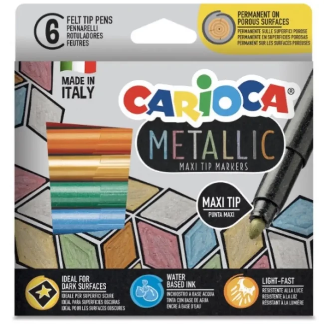 Metallic MaxiTip 6 db-os filctoll szett – Carioca