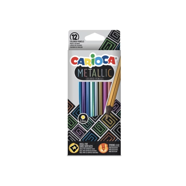 Metallic 12 db-os szenes ceruza szett – Carioca