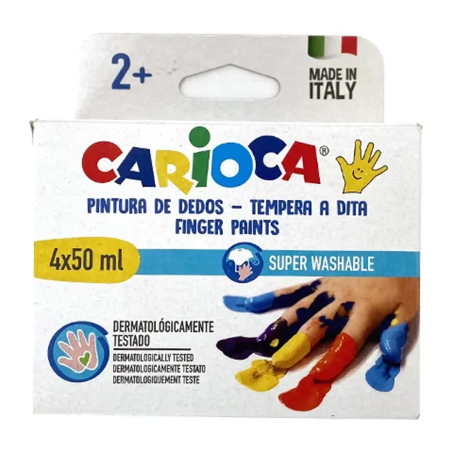 Ujjfesték szett különböző színekkel 4×50ml – Carioca