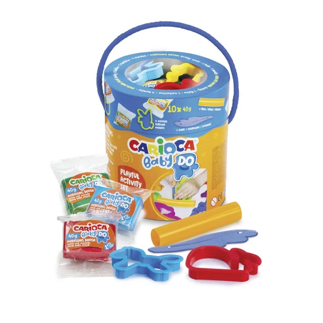 Baby gyurma szett 10×40g gyurmával és más kiegészítőkkel – Carioca