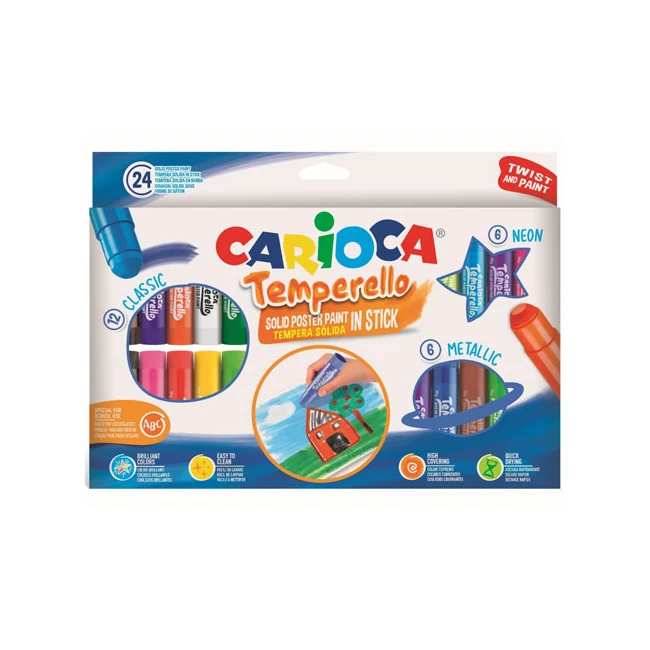 Színes 24 db-os temporello szett – Carioca