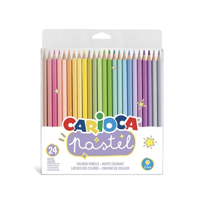Pastel színes ceruza 24 db-os szett – Carioca