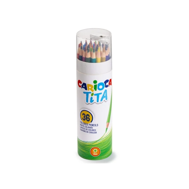 Tita 36 db-os színes ceruza szett henger tokban – Carioca