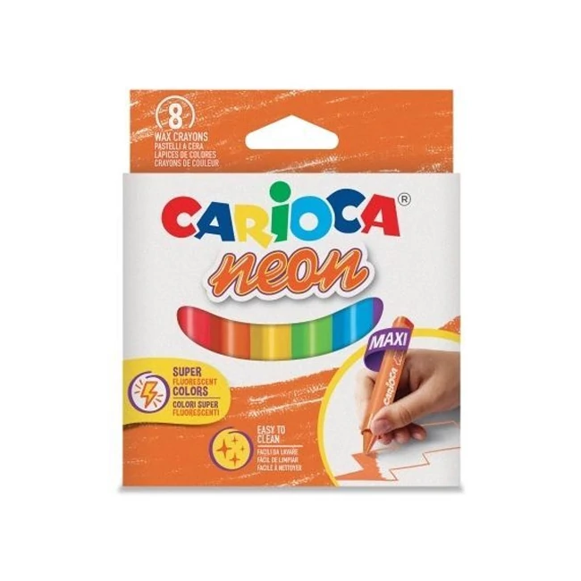 Maxi háromszögletes neon zsírkréta szett 8 db-os – Carioca