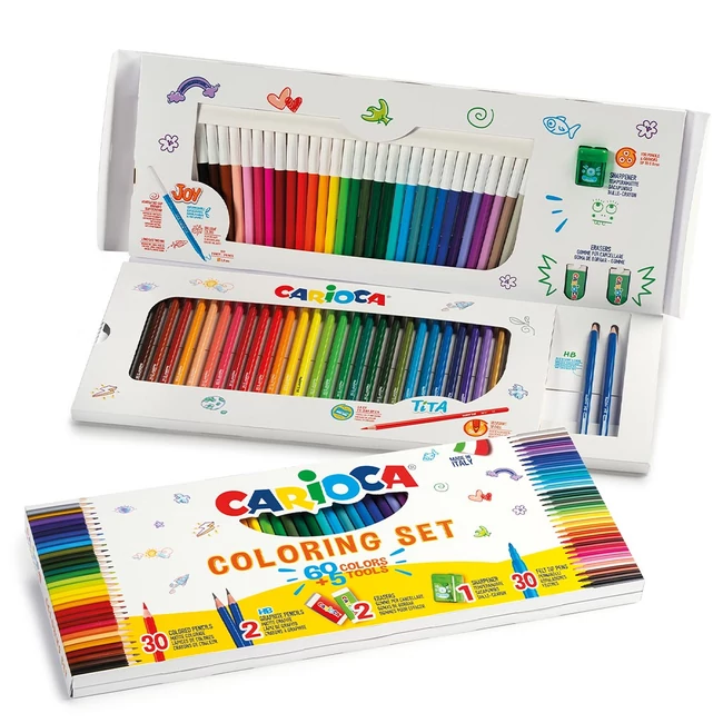 Színező szett 65 db-os – Carioca