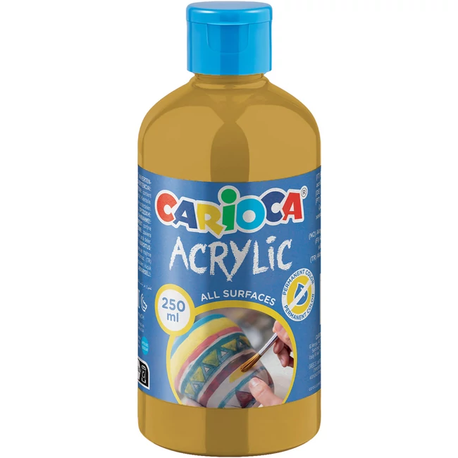 Acrylic Akril festék arany színben 250ml – Carioca