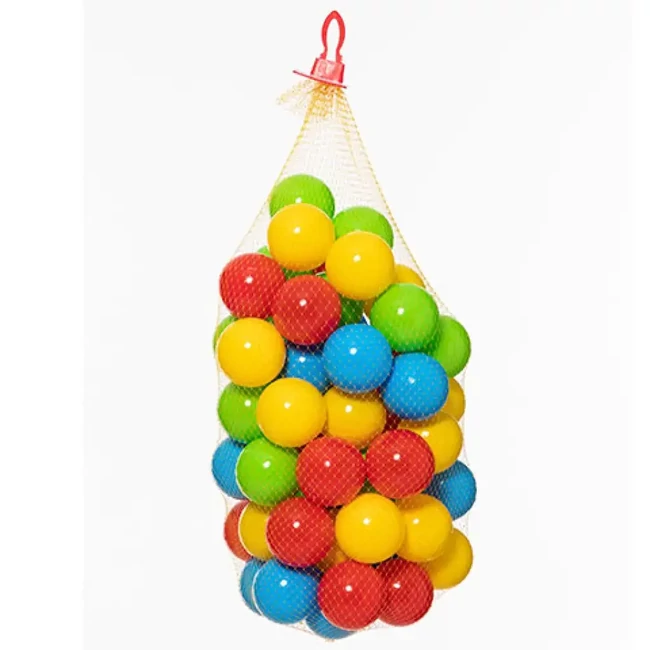 Színes labda hálóban 60 db – D-Toys