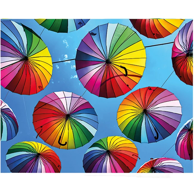 Gyémántszemes kirakó: Esernyő gyémántfestő szett 40×50 cm