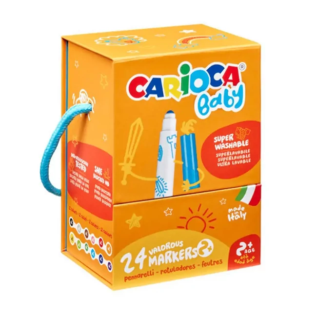 Baby 24 db-os lemosható filctoll szett – Carioca