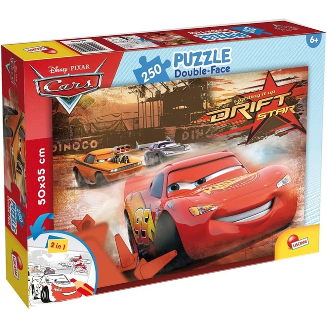 Verdák 2 az 1-ben 250 db-os puzzle és színező 50×35 cm – Lisciani