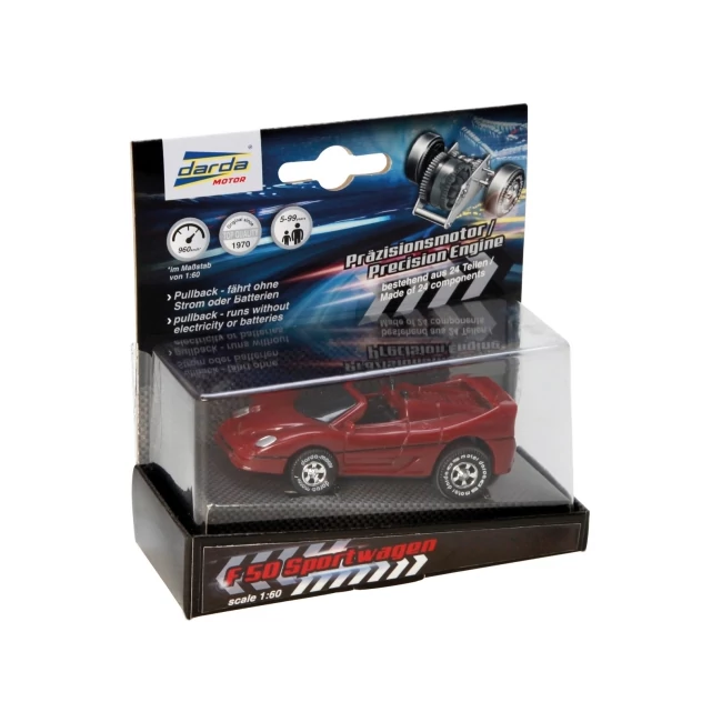 Darda: F50 pályaautó hátrahúzható motorral 1/60