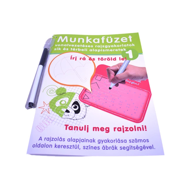Vonalvezetés és rajzolás gyakorló munkafüzet – D-Toys