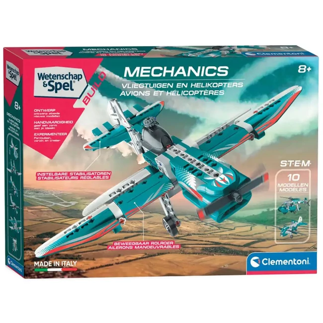 Science & Play: Repülők és helikopterek 10 az 1-ben szett – Clementoni