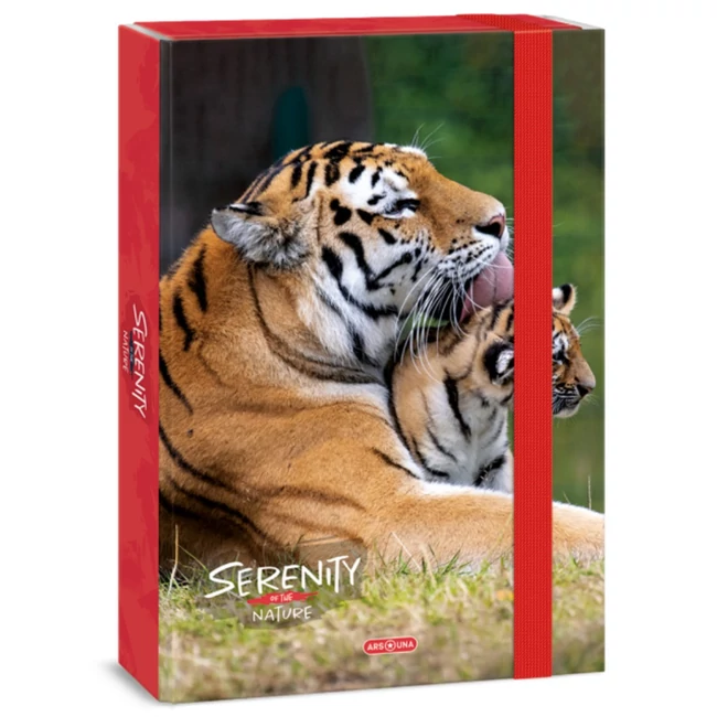 Ars Una: Serenity Tiger – tigrises A4-es füzetbox 4 cm-es gerincvastagsággal