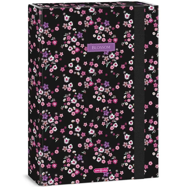 Ars Una: Pearl Blossom Black A/4 füzetbox