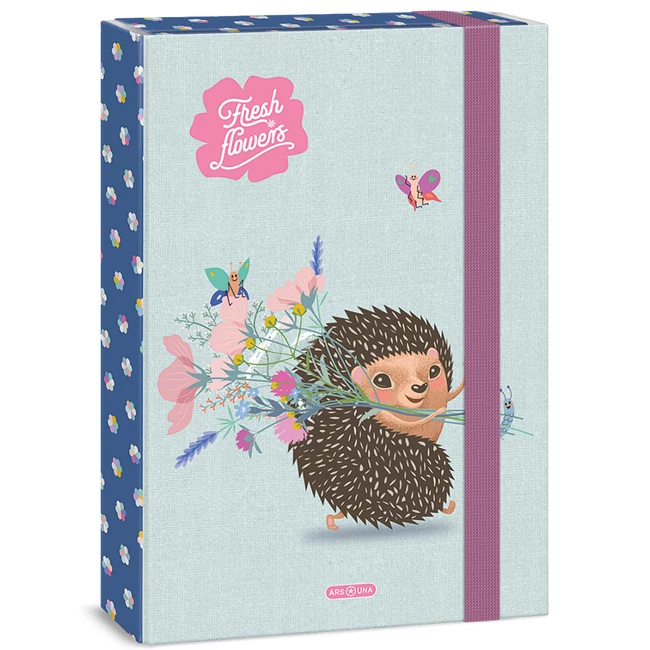 Ars Una: Fresh flowers süni mintás füzetbox A/4