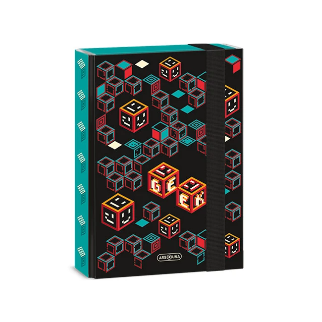 Ars Una: Geek türkiz-fekete füzetbox A/5
