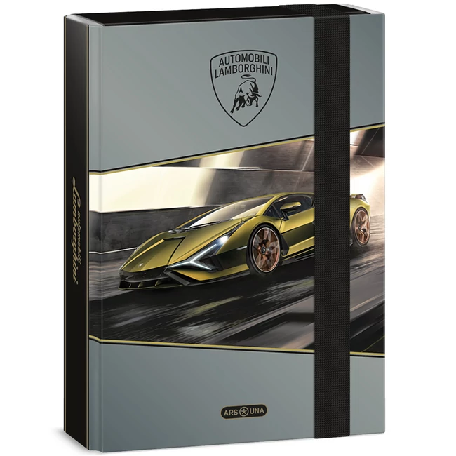 Ars Una: Sárga Lamborghini mintás füzetbox A/5