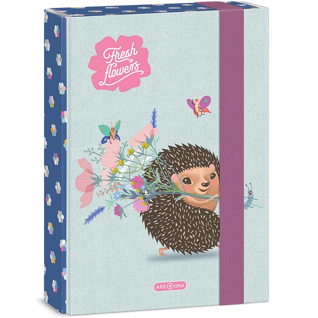 Ars Una: Fresh flowers süni mintás füzetbox A/5