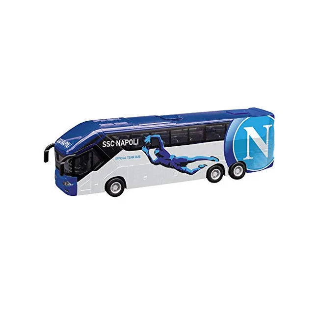 SSC Napoli csapatbusz, hátrahúzós kisautó 1/50 – Mondo Motors