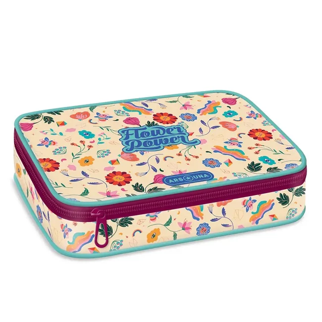 Ars Una: Flower Power többszintes tolltartó 15,5×22,5×4,5 cm