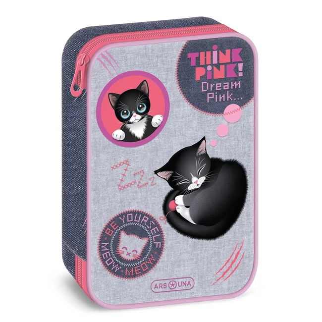 Ars Una: Think Pink többszintes tolltartó 15,5×22,5×4,5 cm