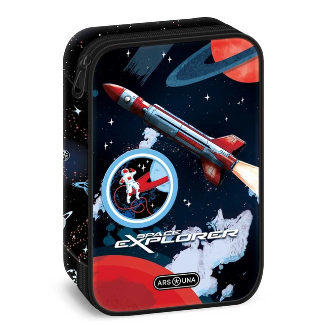 Ars Una: Space Explorer többszintes tolltartó 15,5×22,5×4,5 cm