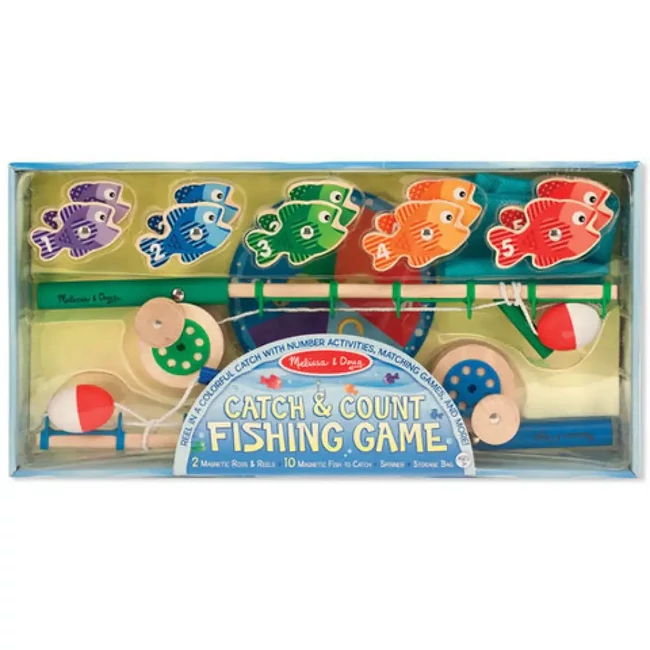 Mágneses-számos horgászat fa készségfejlesztő – Melissa & Doug