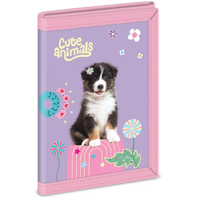 Ars Una: Cute animals Aussie kutyás pénztárca 9×12,5×2 cm