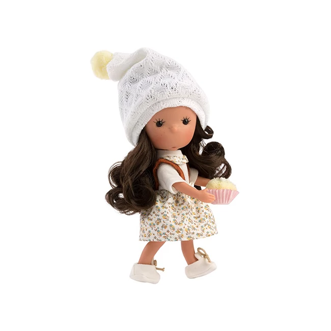 Llorens: Miss Minis Lucy Moon 26 cm-es baba süteménnyel