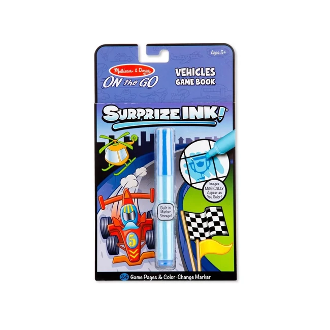 Járművek úti színezőfüzet varázstollal- Melissa&amp;Doug