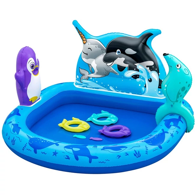 Bestway: Polar Pals felfújható játszómedence 134×131×73 cm