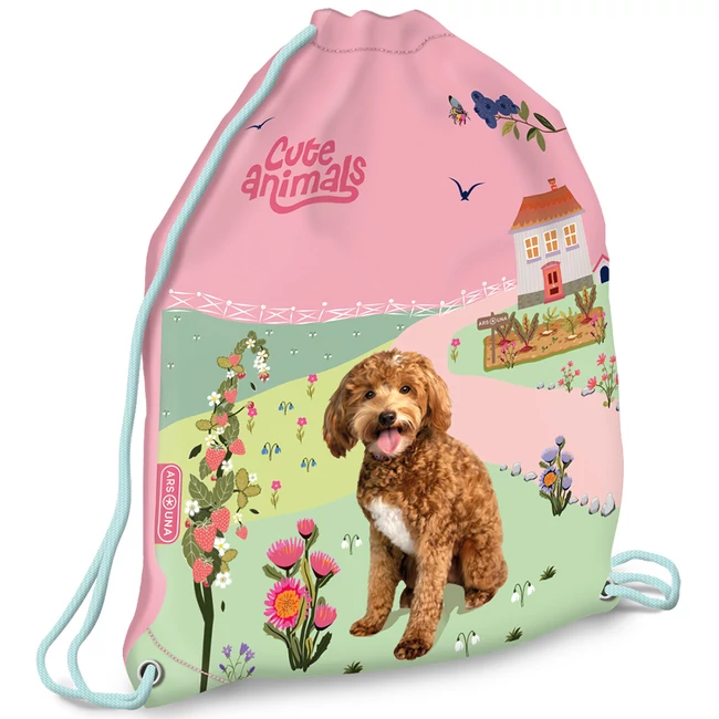 Ars Una: Cute animals Doggie kutyás tornazsák, sportzsák 32×42 cm
