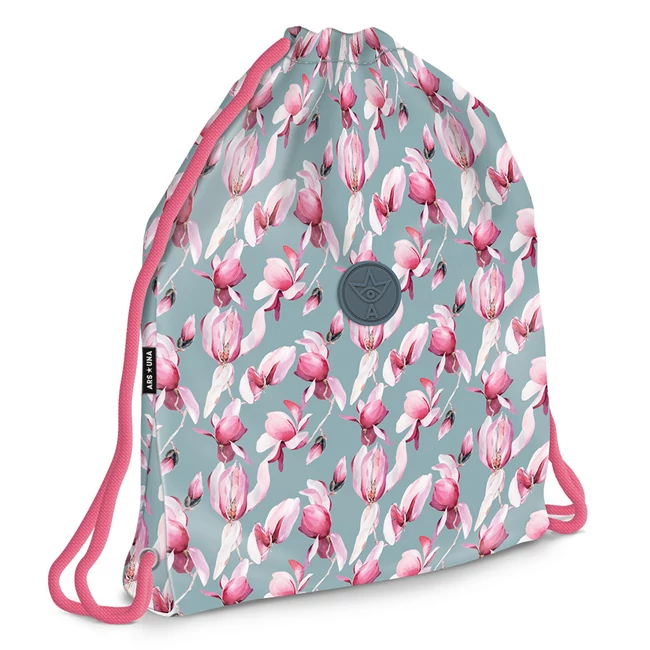 Ars Una: Rosy Magnolia mintás tornazsák, sportzsák 32×42 cm