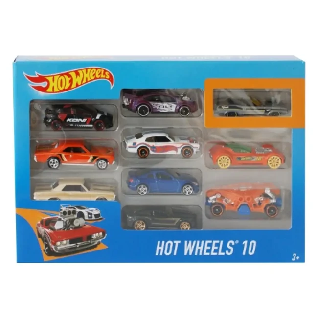 Hot Wheels kisautó szett 10 db-os – Mattel