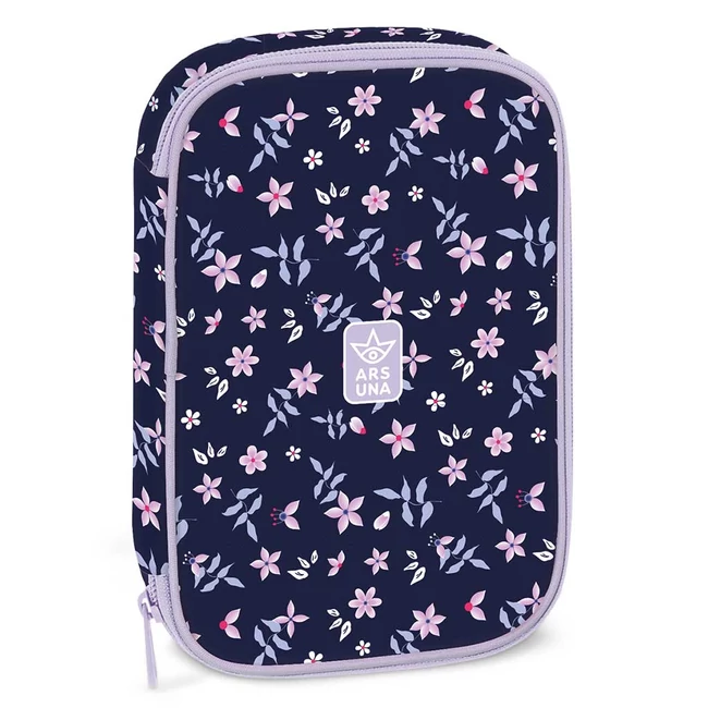 Ars Una: Navy Bloom többszintes tolltartó 15,5×22,5×4,5 cm