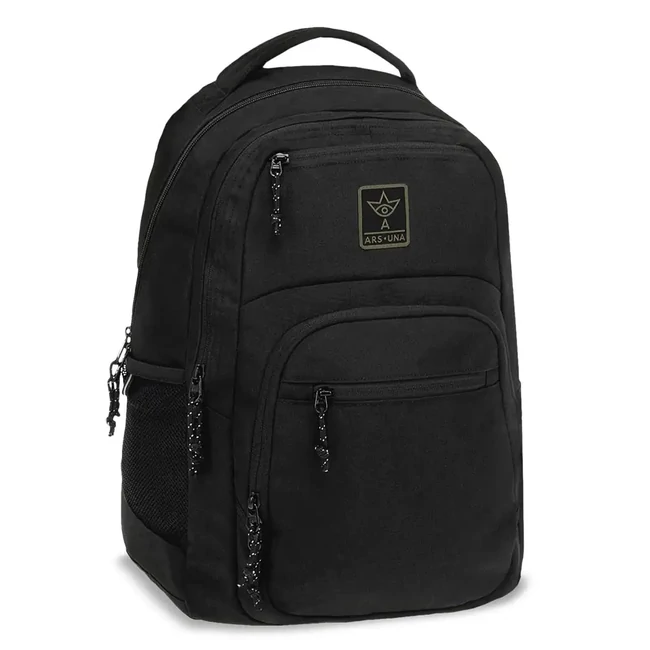 Ars Una: Cordura Black AU-5 iskolatáska, hátizsák 33×49×23 cm