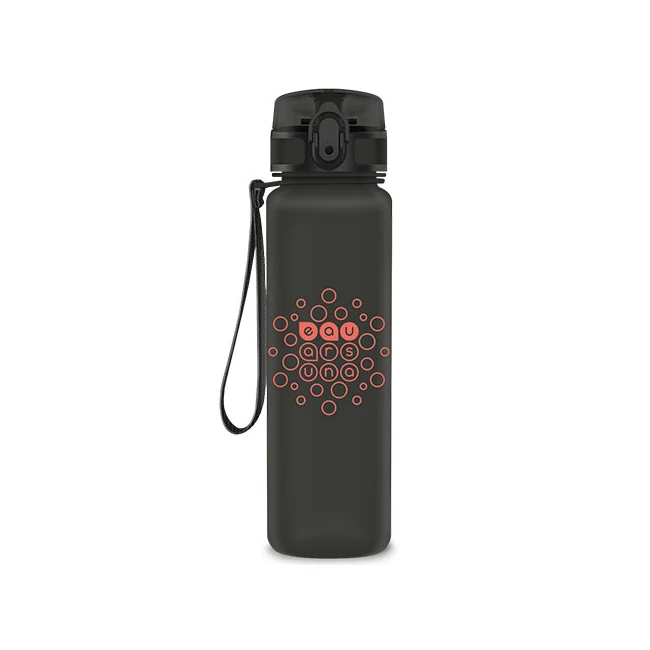 Ars Una: Matt sötétszürke BPA-mentes kulacs 600ml