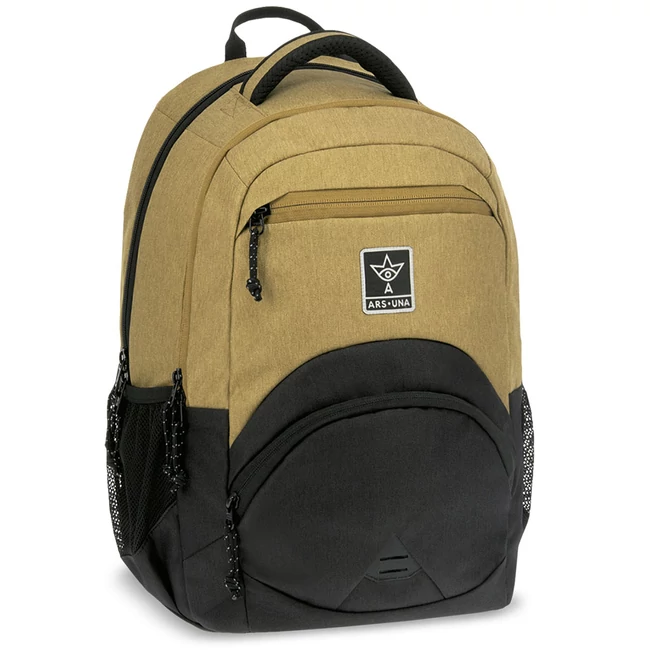 Ars Una: Dune barna-fekete ergonomikus iskolatáska, hátizsák 33×45×24 cm
