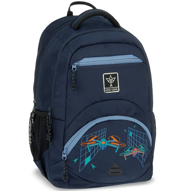 Ars Una: Airborne sötétkék ergonomikus iskolatáska, hátizsák 33×45×24 cm