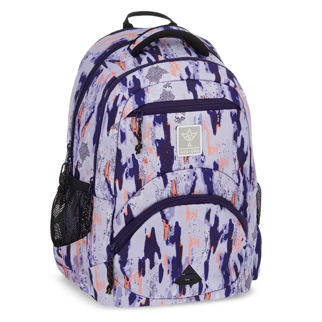 Ars Una: Camouflage ergonomikus iskolatáska, hátizsák 33×45×24 cm