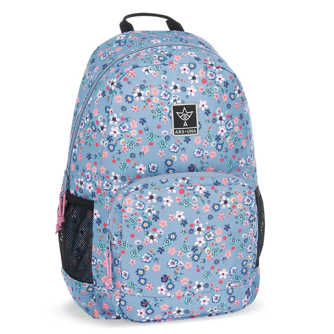 Ars Una: Pearl Blossom virágos AU-14 iskolatáska, hátizsák 32×51×25 cm