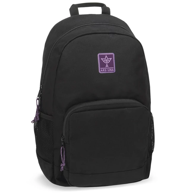 Ars Una: Girl’s Black-Violet Cordura iskolatáska hátizsák AU-14 32×51×25 cm